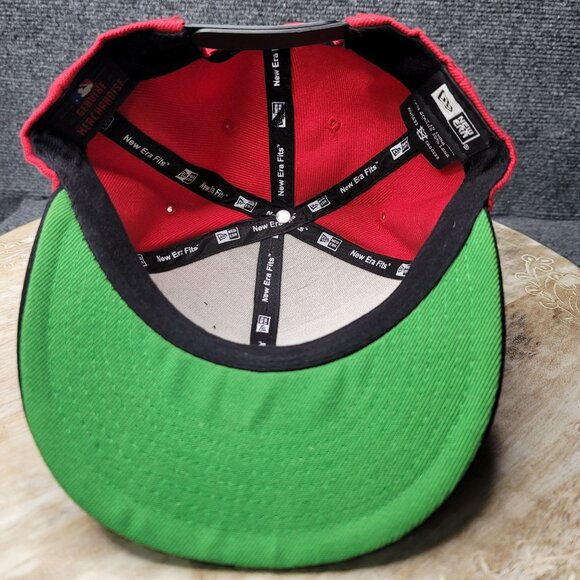 New Era Cincinnati Reds Snapback Hat Red Black MLB Genuine Merch Adjustable Cap - Picture 5 of 8